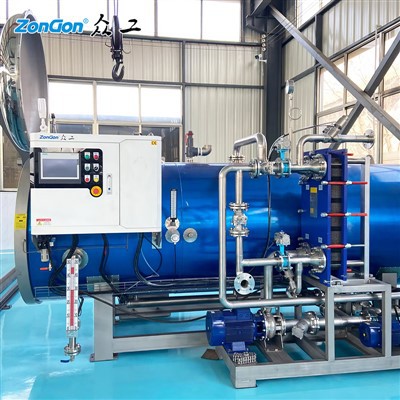 ロータリータイプの水スプレー滅菌器