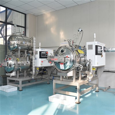 シェイクタイプの水スプレーオートクレーブ